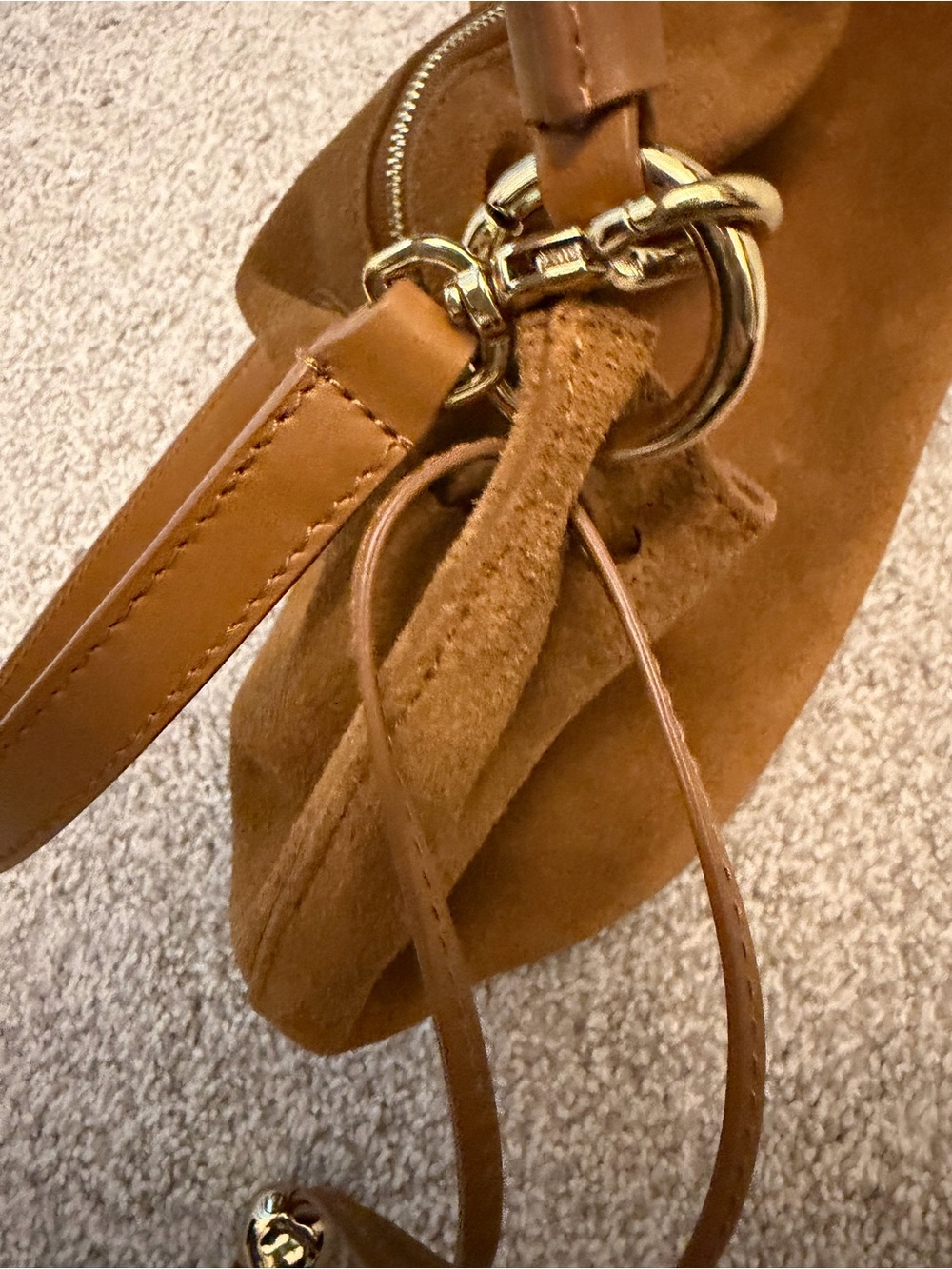 Madewell Chestnut Suede Hobo Bag - Picture 10 of 12